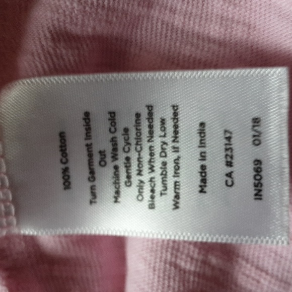 Talbots Women's Boho Pink Lace / Crochet Sleeve Top, sz L - Picture 7 of 7